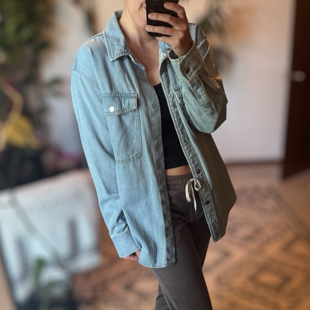 Universal Thread Light Blue Oversized Denim Jacket
